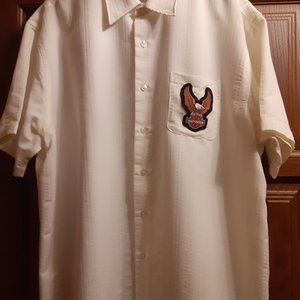 Van Heusen Dress Shirt with Harley Davidson Applique
